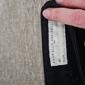 Brunello cucinelli black pants